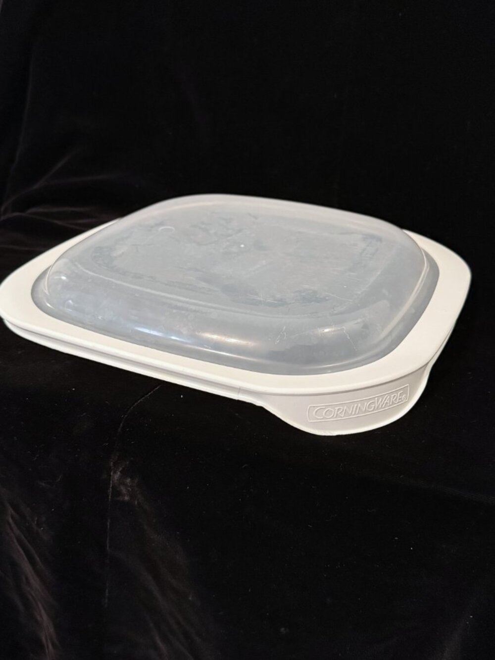 3 Pc Corning Ware Simply Light 2.5 Qt White Casserole Baking Dish with Glass Lid - Picture 8 of 11